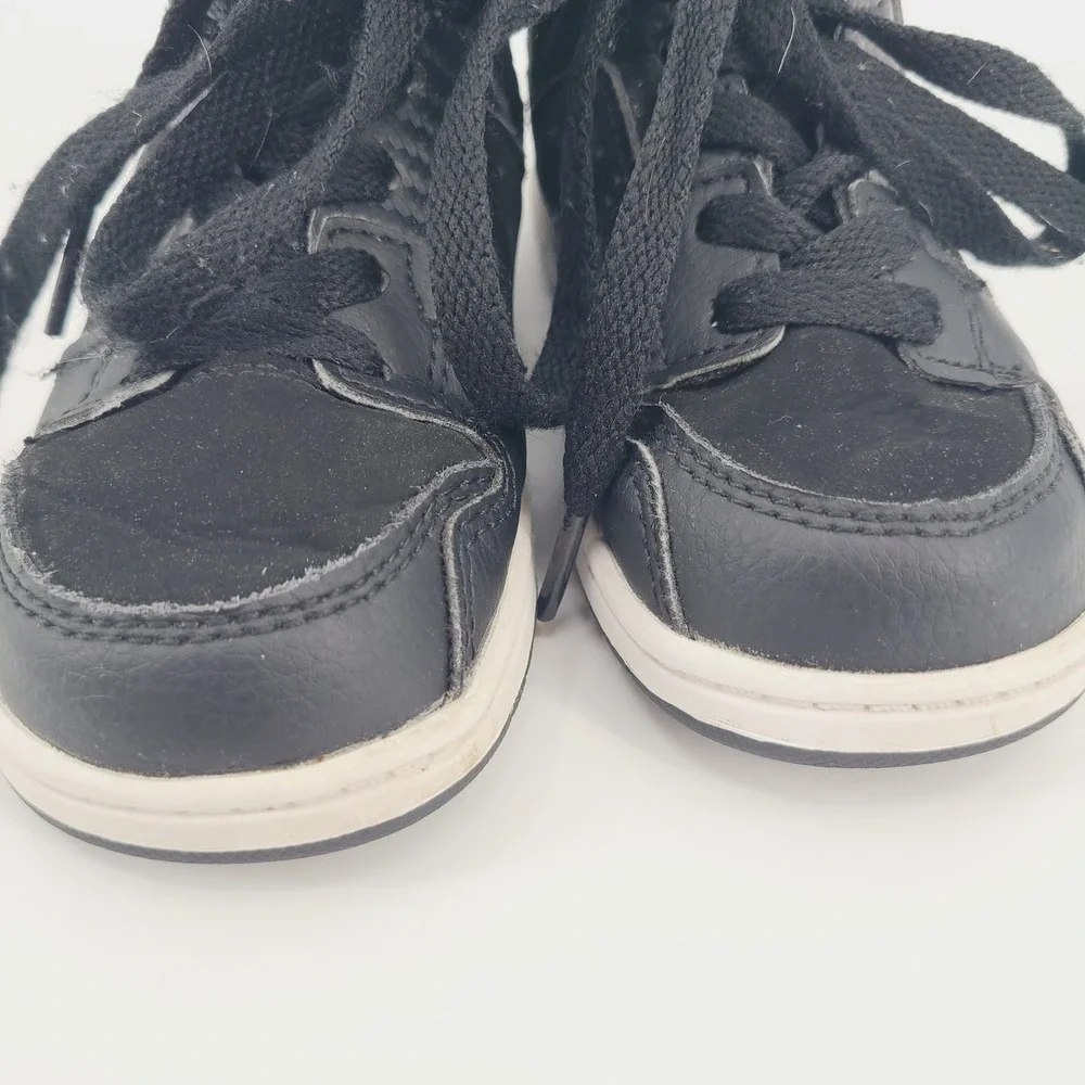 DC Shoes Spark High RS Black Leather‎ Toddler Sneakers High Top Skater Shoes 8C